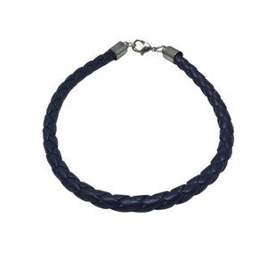 Elegant Navy Braided Bracelet